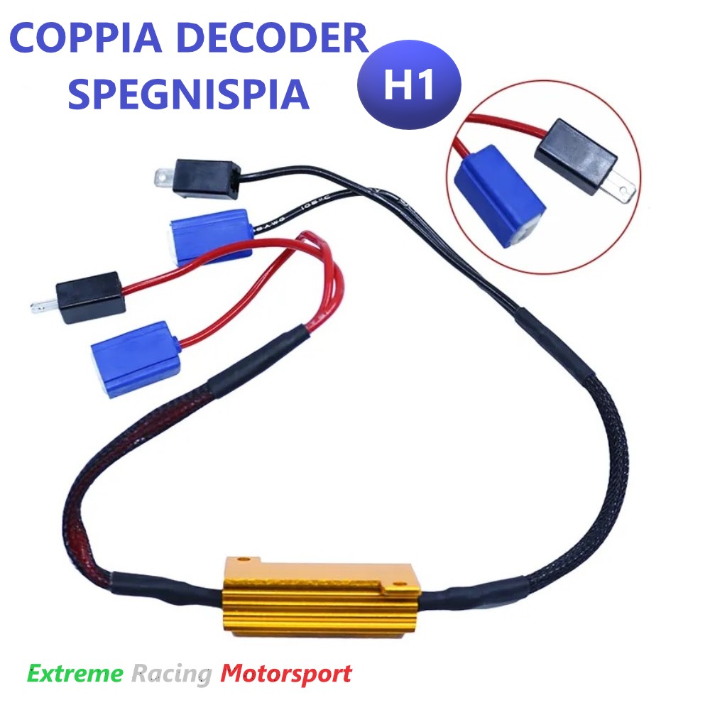 Xtreme Racing Accessori per Illuminazione LED ERM H1 Typ 2 decoder coppia plug & play