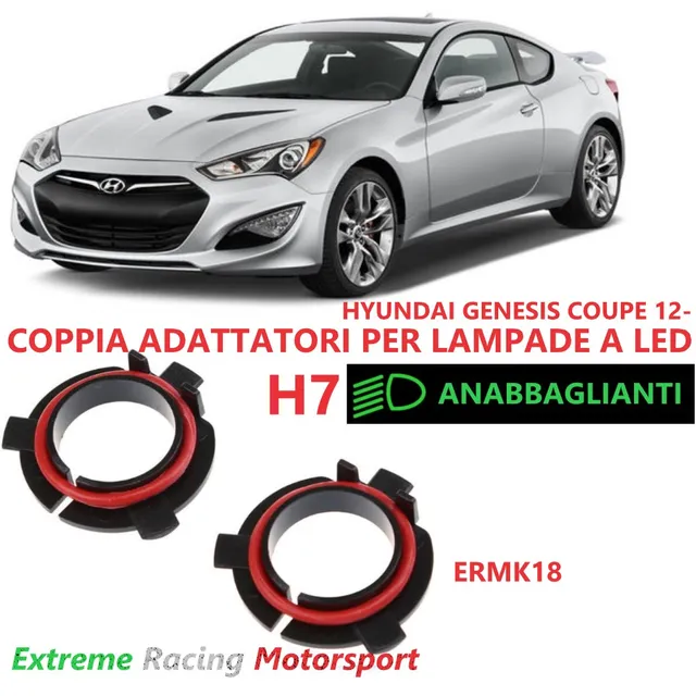 Xtreme Racing Accessori per Illuminazione LED ERMK18 Hyundai Genesis Coupé 12- H7