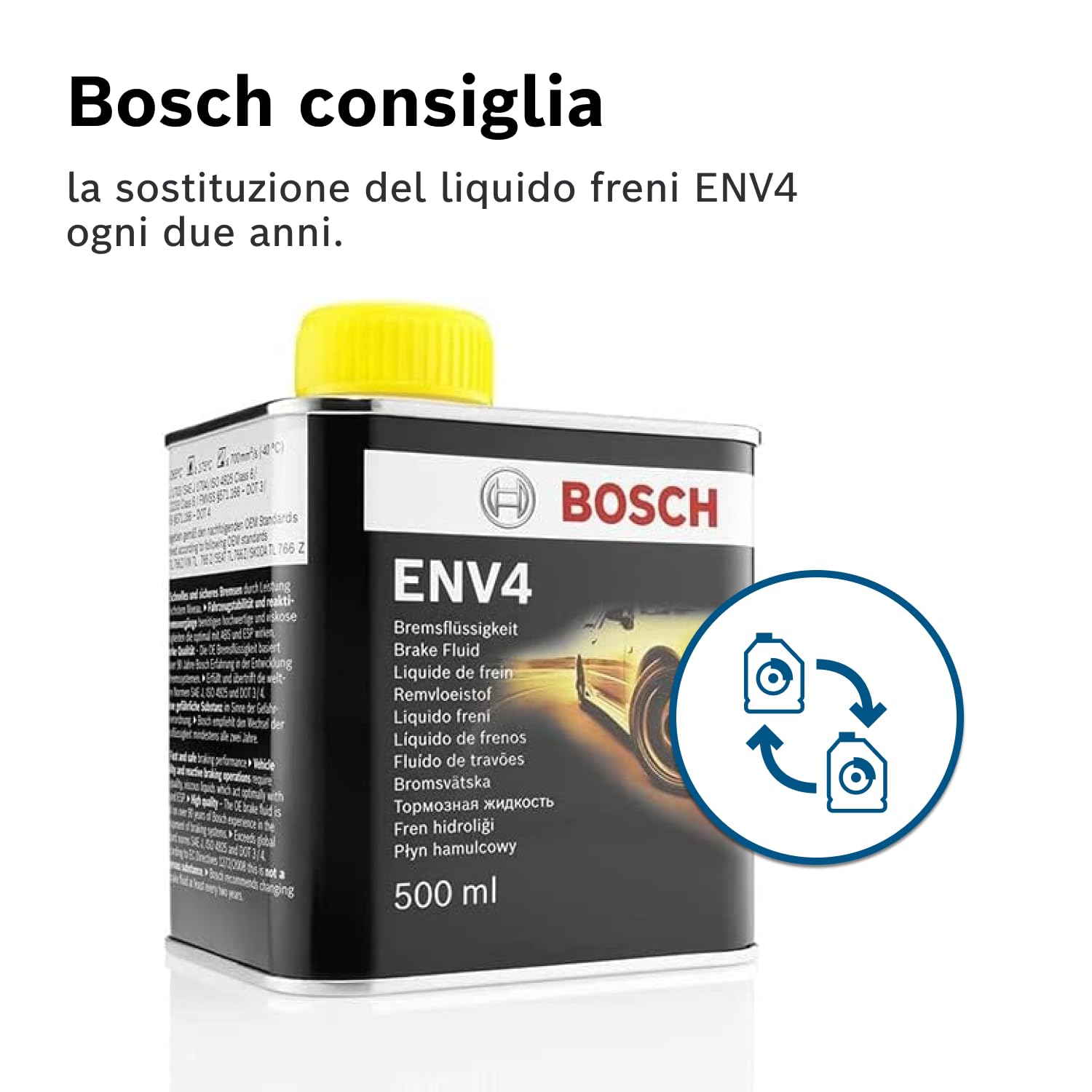 Bosch HCP Sistema frenante ENV4 liquido freni 0,5 L ABS ESP