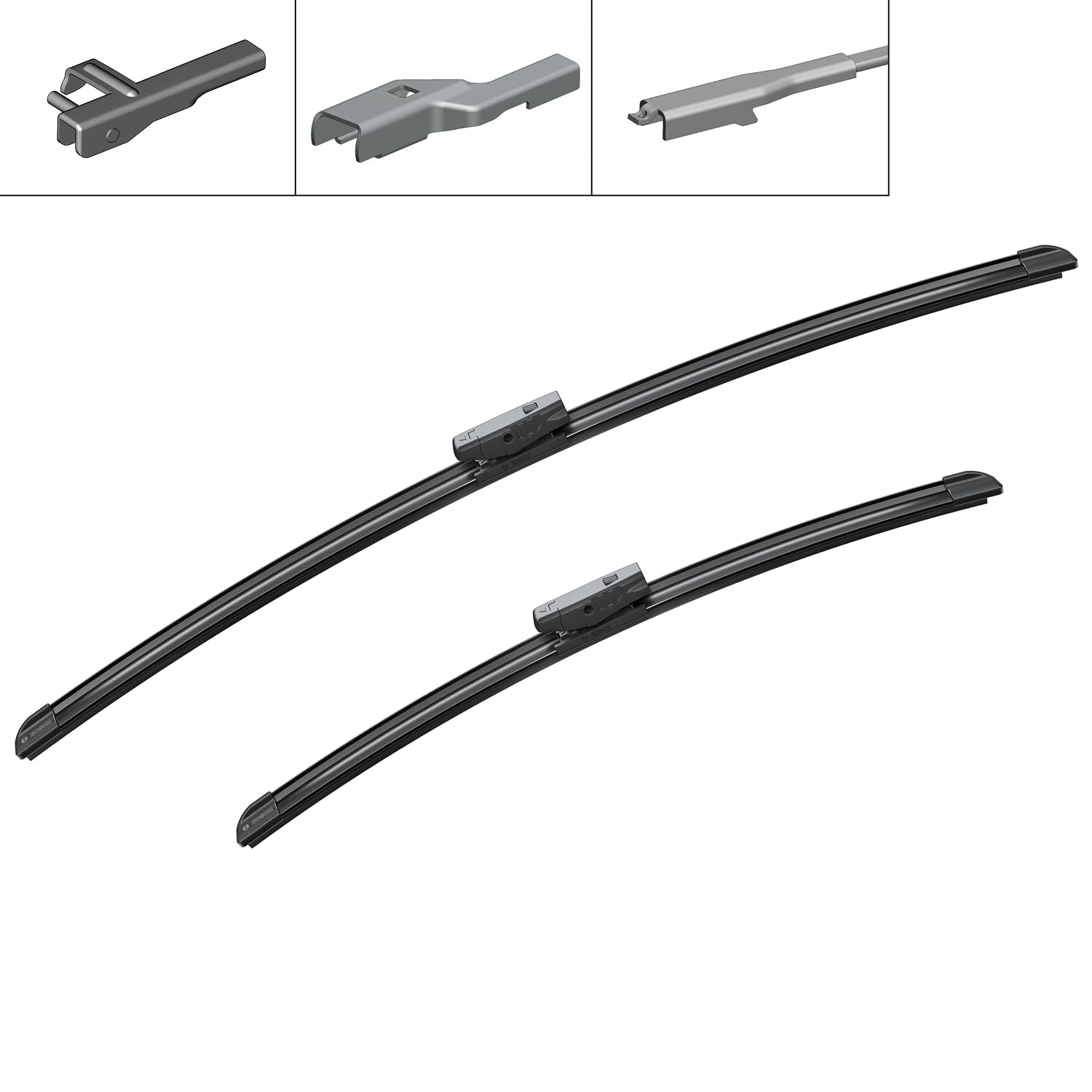 Bosch Spazzole tergicristallo Aerotwin Multi-Clip AM467S anteriori 2 pezzi flat blade