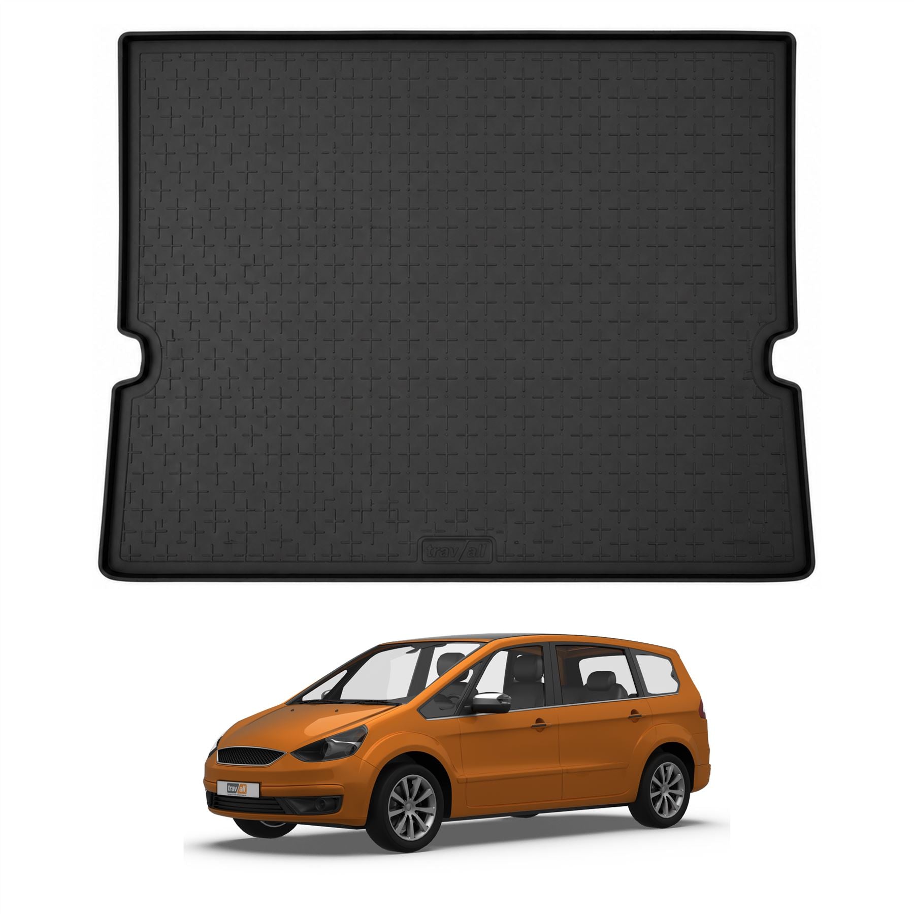 Travall Trunk Liners Ford Galaxy Rubber Boot Liner tappetino bagagliaio gomma