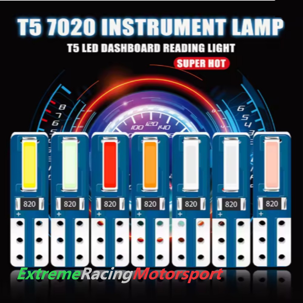 Xtreme Racing Lampadine LED ERM T5 5 chip LED viola 12 V per strumentazione