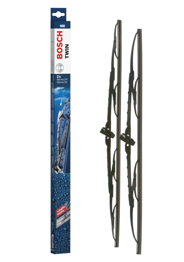 Bosch Spazzole tergicristallo 3397118307 Twin 608 set 2 pezzi anteriori