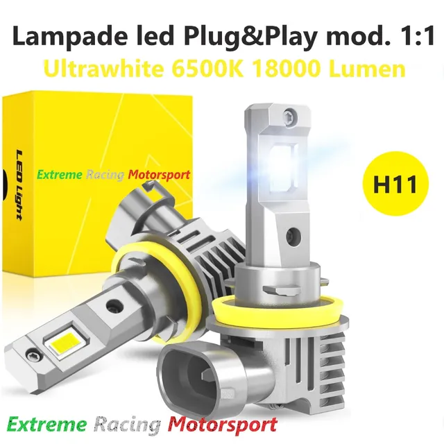 Xtreme Racing Lampadine LED ERM DRL XTREME H11 coppia 6500 K CANBUS