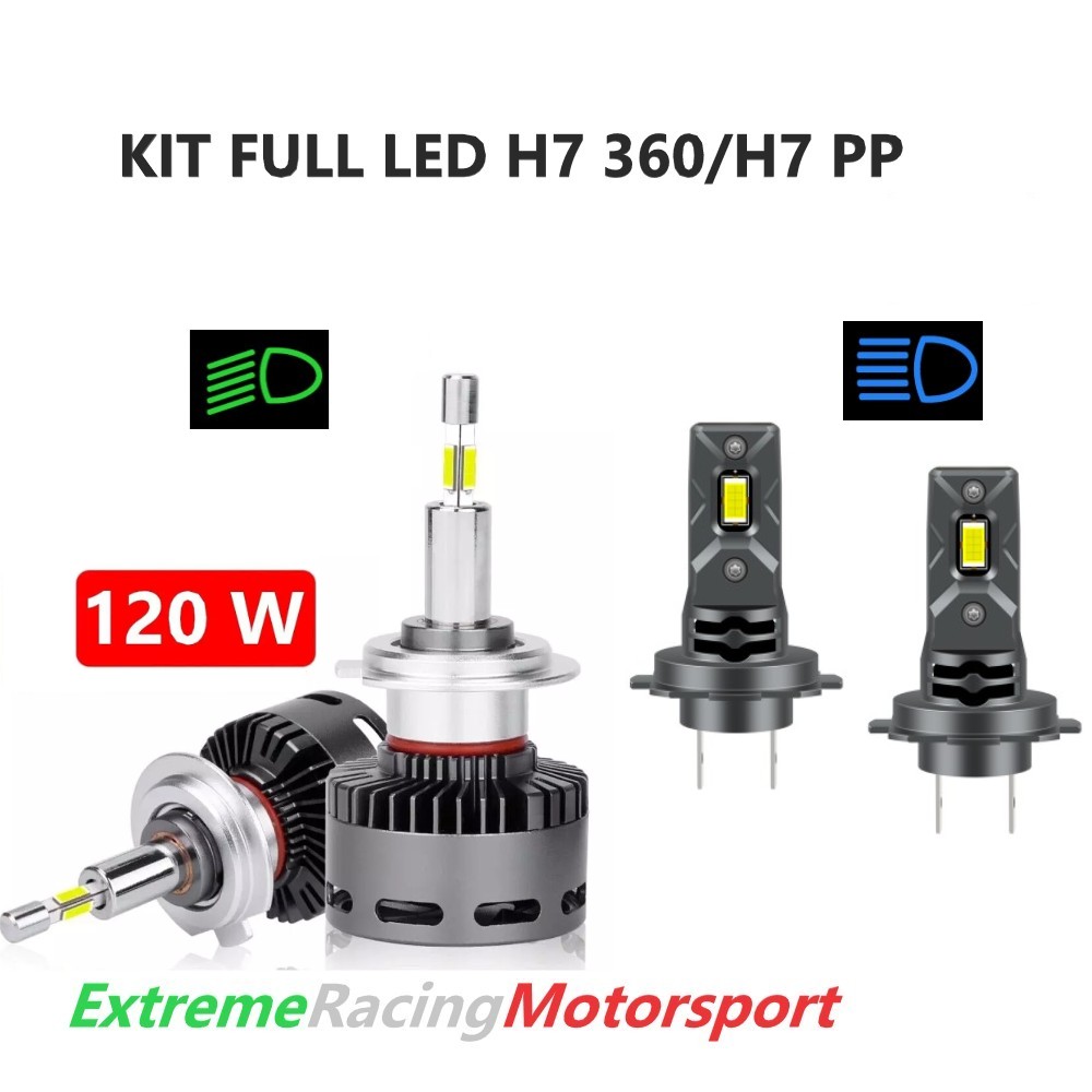 Xtreme Racing Kit Illuminazione LED H7 360° 40 Klm 4 pezzi CANBUS 6000K