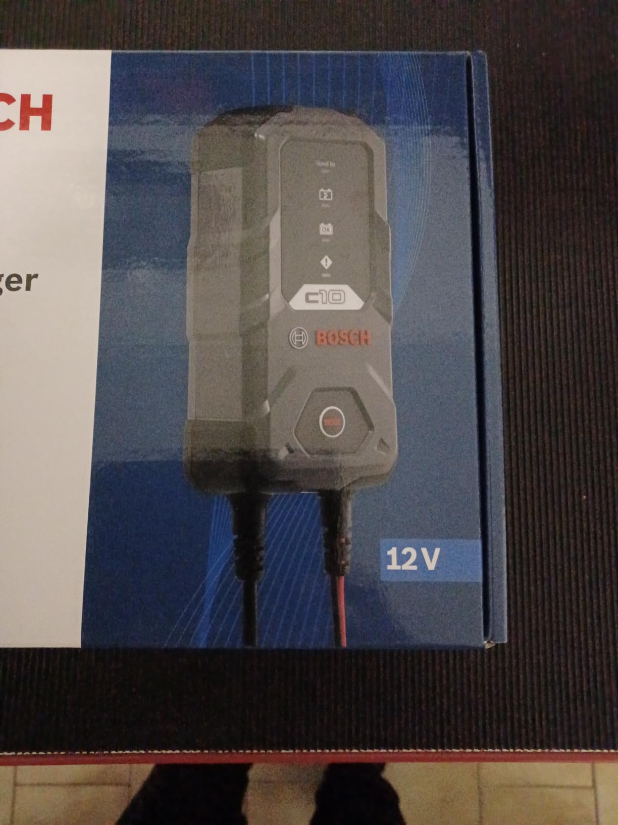 Bosch C10 caricabatterie auto 12 V 3,5 A per batterie al piombo e AGM
