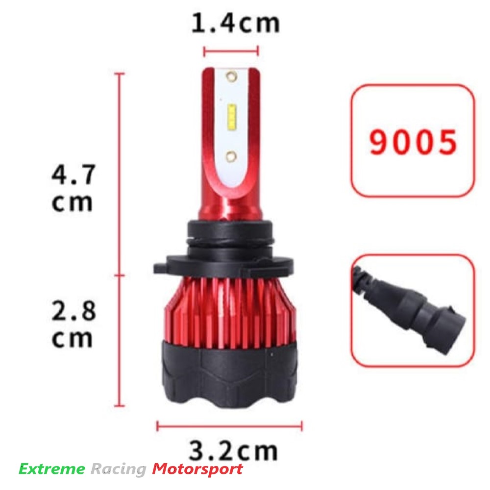Xtreme Racing Lampadine LED ERM K5 lampadine auto 6500K 16000 lumen