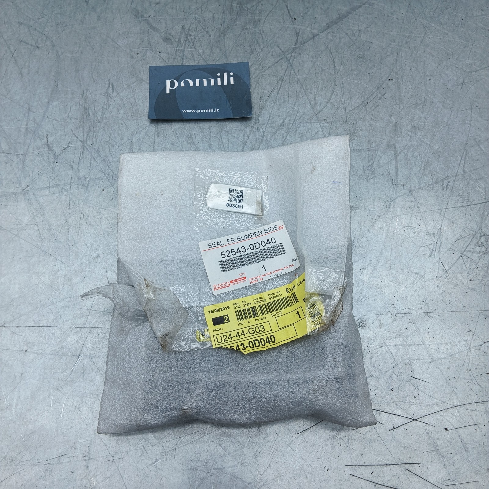 Pomili Paraurti anteriore Copertura Toyota Yaris III 52543-0D040 nuova
