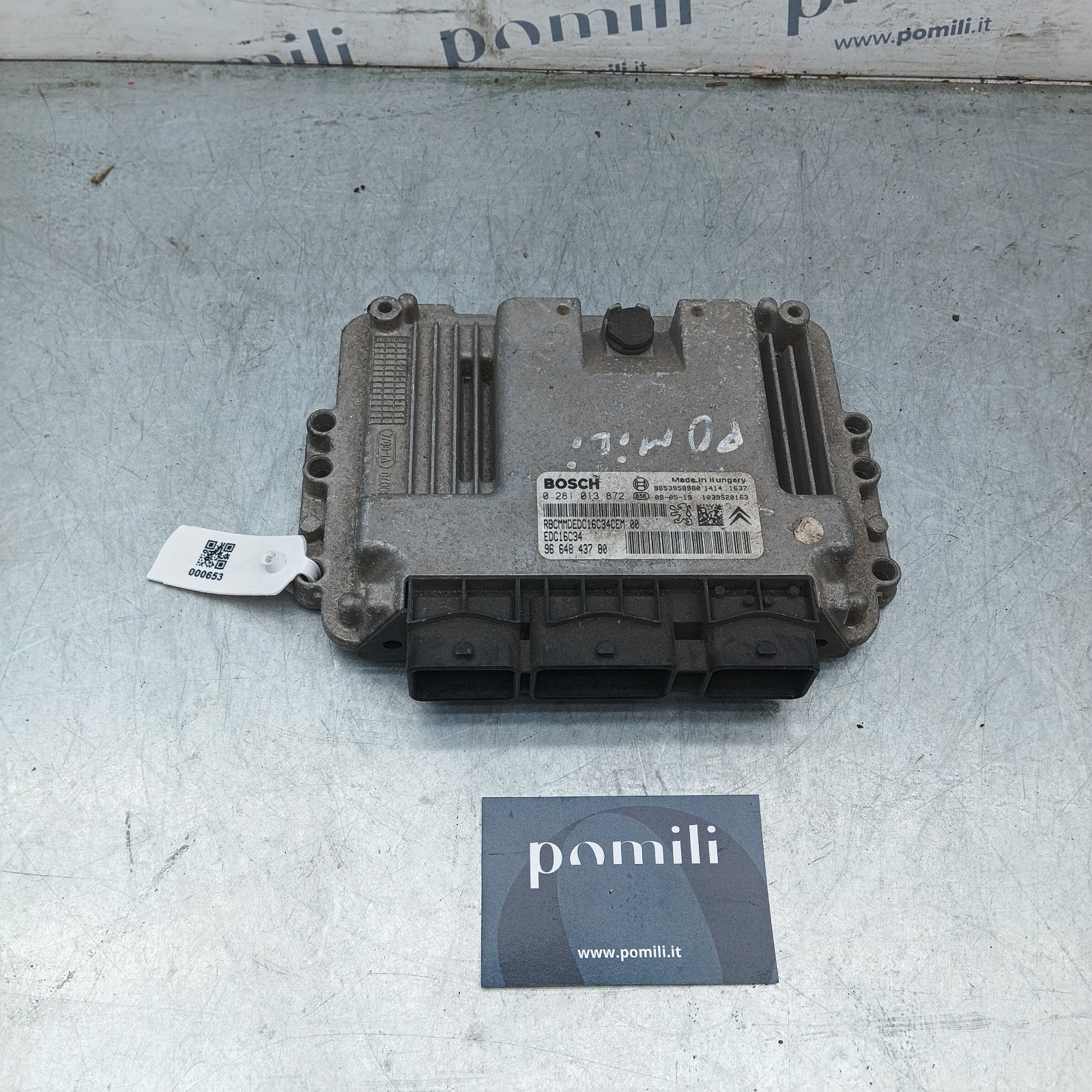 Pomili Motorini avviamento, alternatori, ECU e cavi Centralina motore Bosch 9653958980