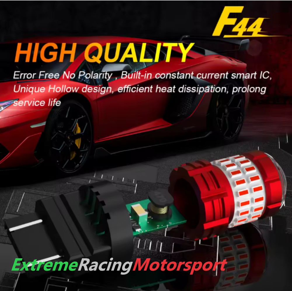 Xtreme Racing Lampadine LED ERM F44 3156 P27W RED lampadine retronebbia rosse 2 pezzi