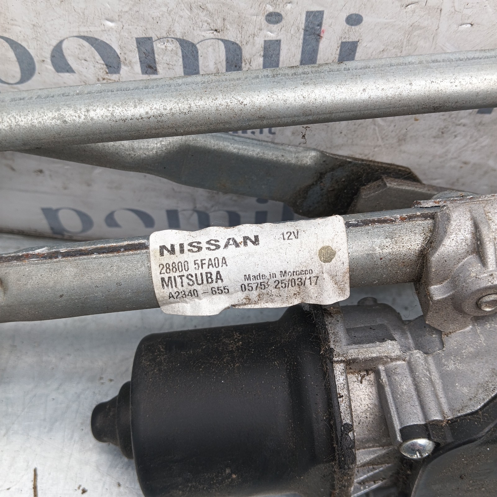 Pomili Cristalli Nissan Micra K14 288005FA0A meccanismo tergicristalli anteriore usato