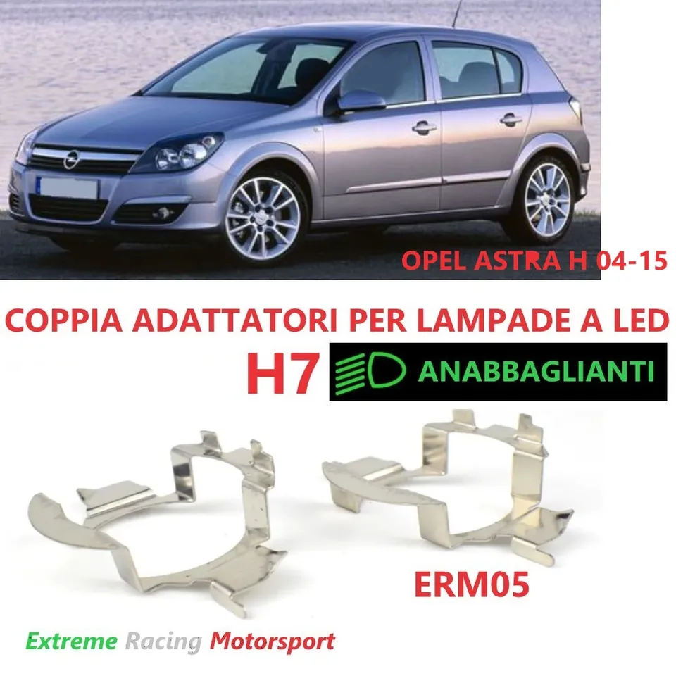 Xtreme Racing ERM005 Opel Astra H 04-15 adattatori H7 LED coppia