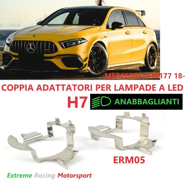 Xtreme Racing Accessori per Illuminazione LED ERM005 Mercedes A W177 18- adattatori H7 coppia