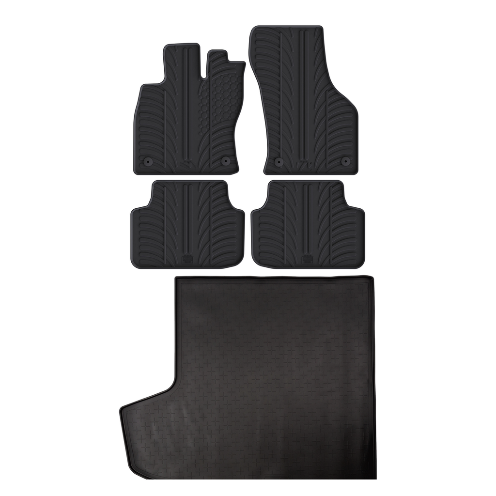Travall Bundles Skoda Octavia tappetini e vasca baule in gomma 2013-2020