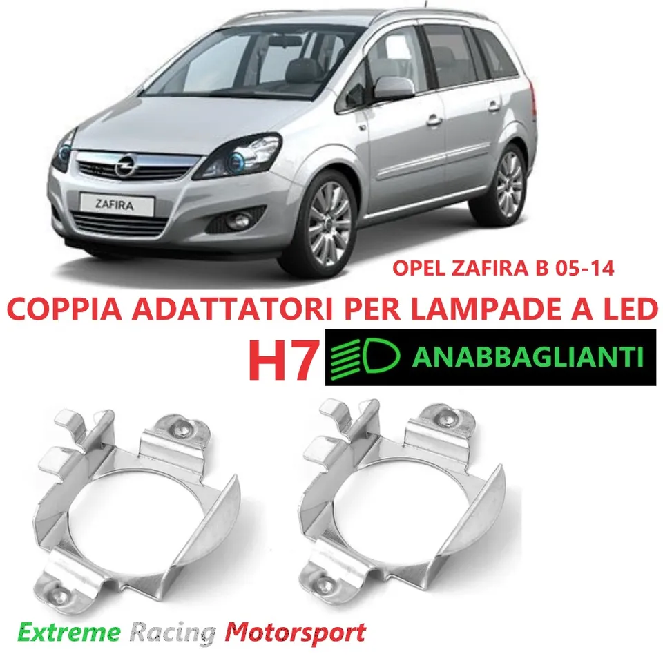 Xtreme Racing Accessori per Illuminazione LED ERM004 adattatori H7 coppia metallo