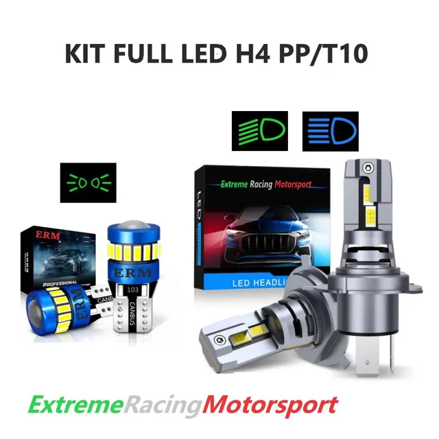 Xtreme Racing Kit Illuminazione LED FULL LED T10/H4 lampade 12 V 6000 K