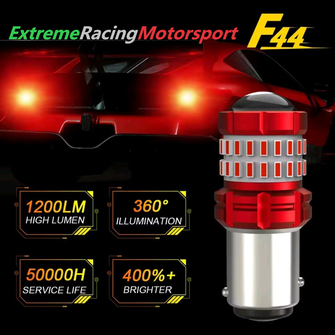 Xtreme Racing Lampadine LED F44 1156 BA15S P21W kit 4 pezzi rosse