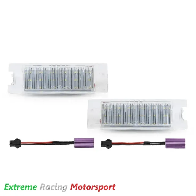 Xtreme Racing Accessori per Illuminazione LED ERM PLLED placchette luci targa LED bianche coppia