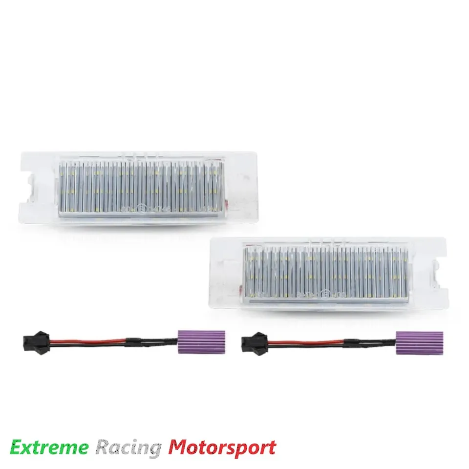 Xtreme Racing Accessori per Illuminazione LED ERM PLLED placchette luci targa LED bianche coppia