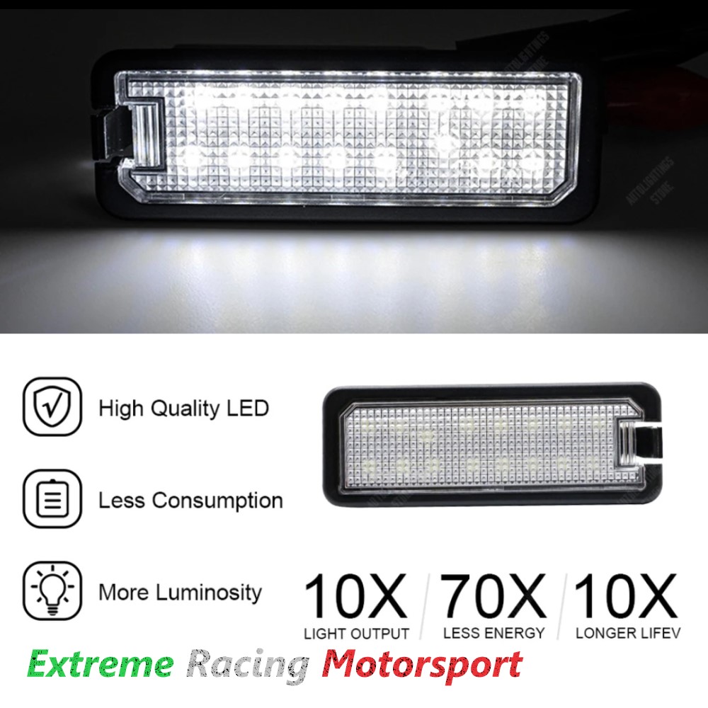 Xtreme Racing Accessori LED Placchette targa Volkswagen Phaeton 2001-2016 12 V coppia