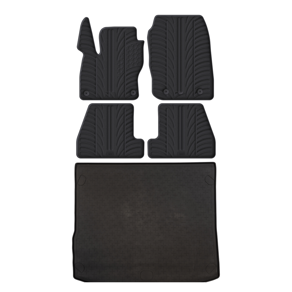 Travall Bundles Ford Focus Rubber Boot Liner e Car Mats 2015-2018