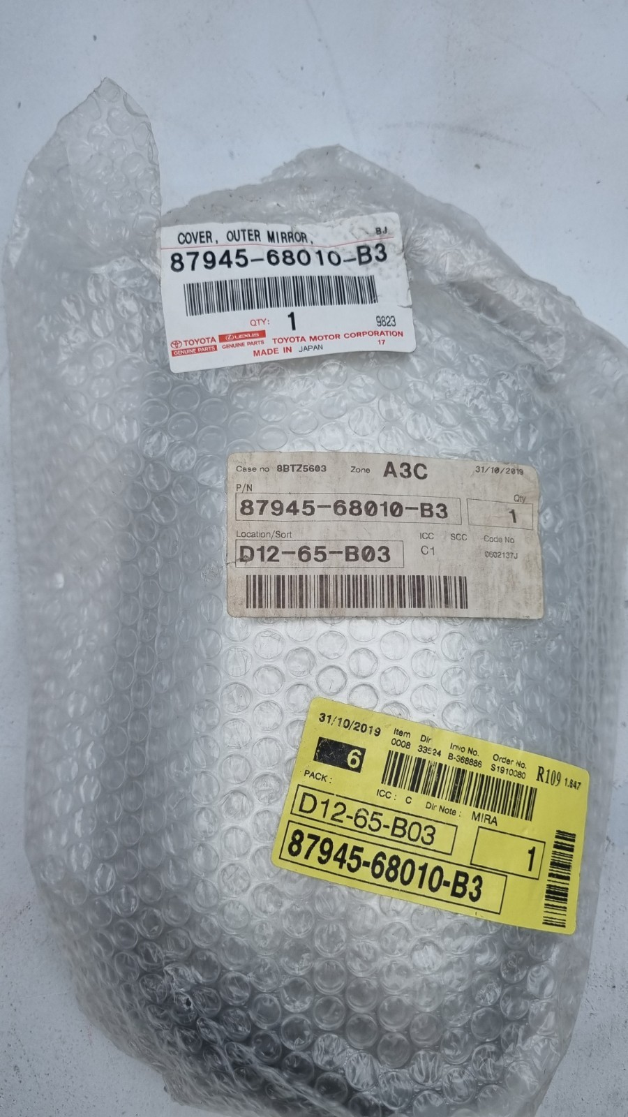 Pomili Cristalli Toyota Prius Corolla calotta specchietto sinistra nuova