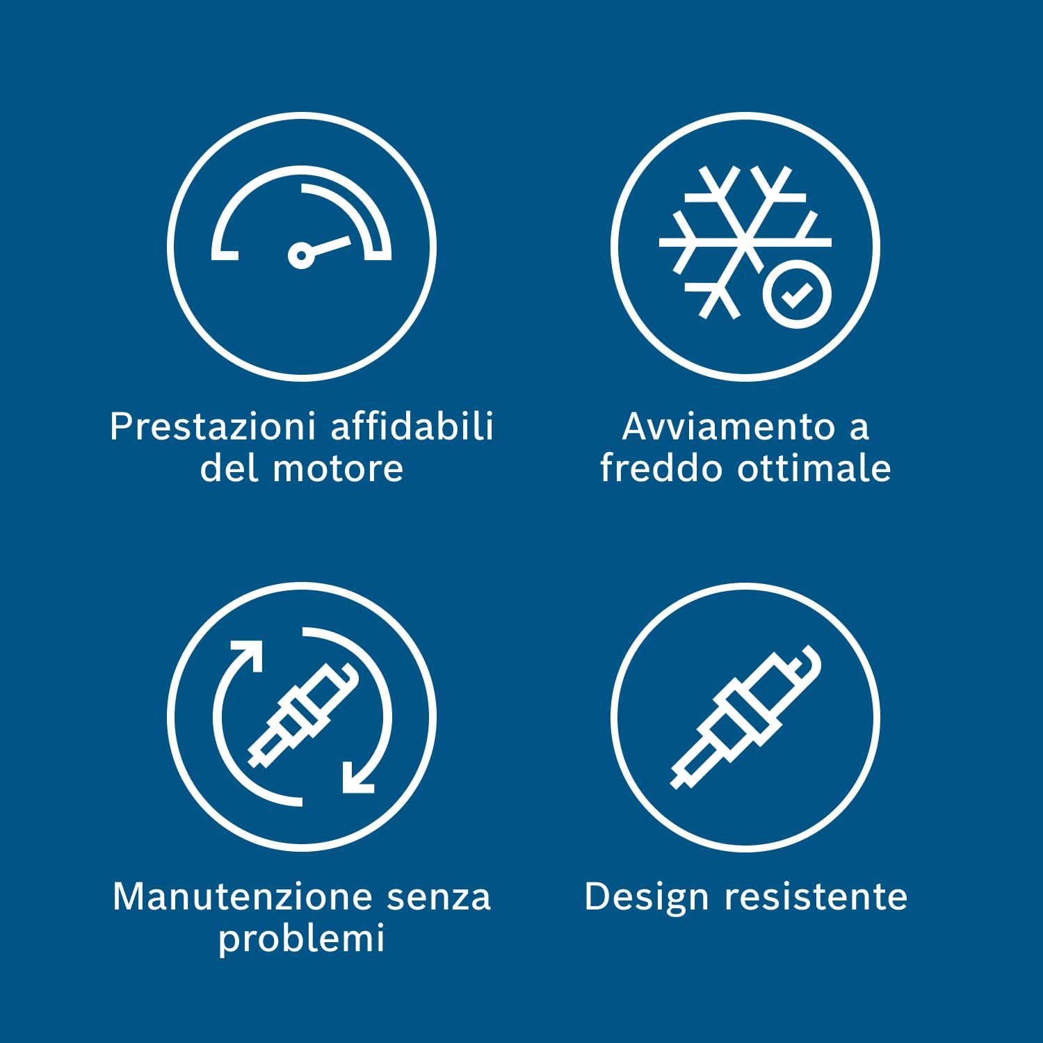 Bosch Candele di accensione FQR8LEU2 N40 candela nichel 4 pezzi