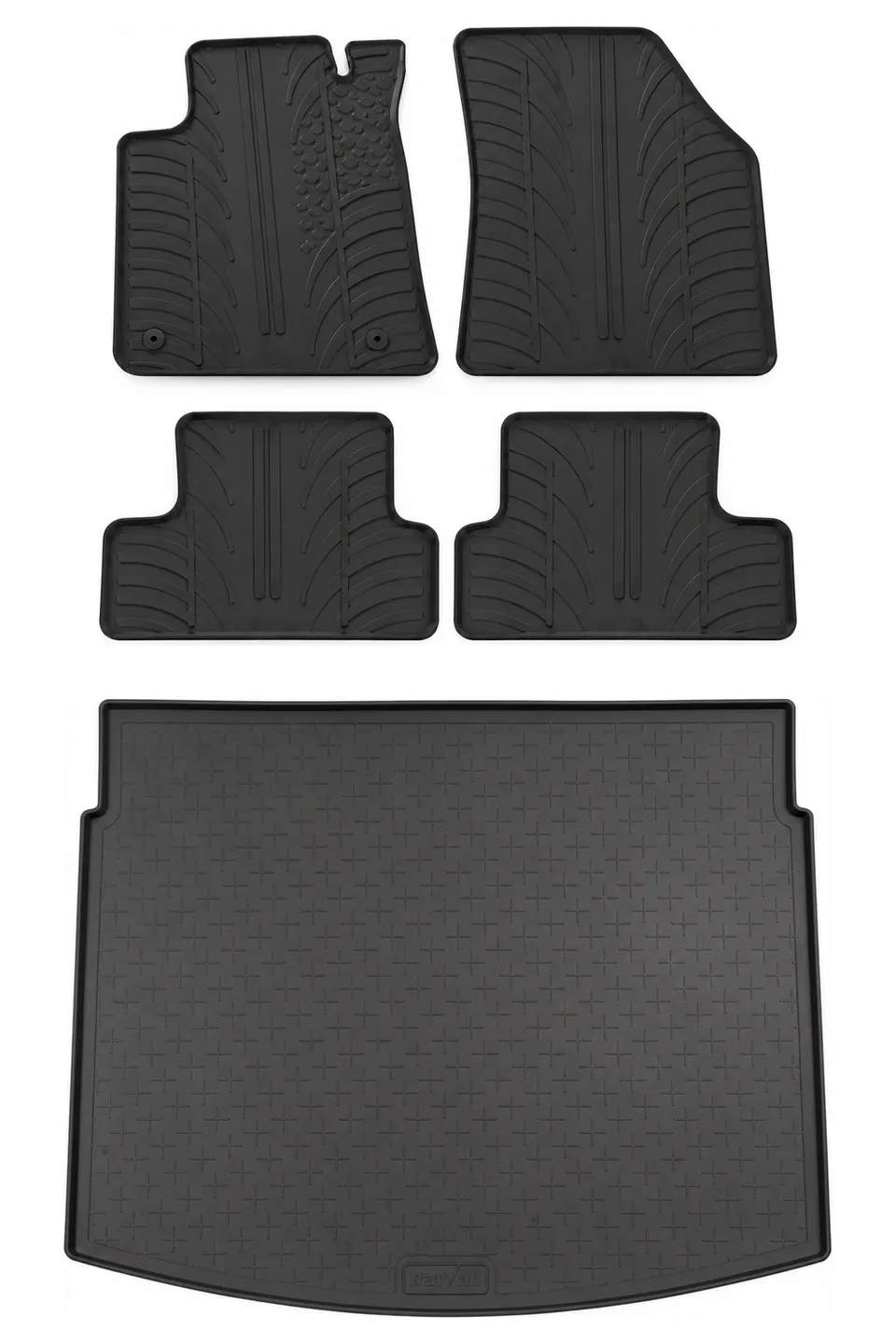 Travall Bundles Renault Megane 2016-2022 vasca baule e tappetini in gomma