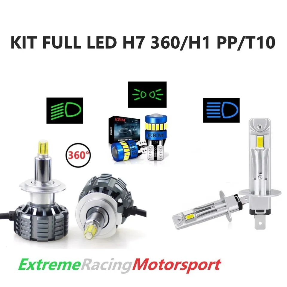 Xtreme Racing Kit Illuminazione LED FULL LED T10/H7 360° 20K/H1 PP 6000K