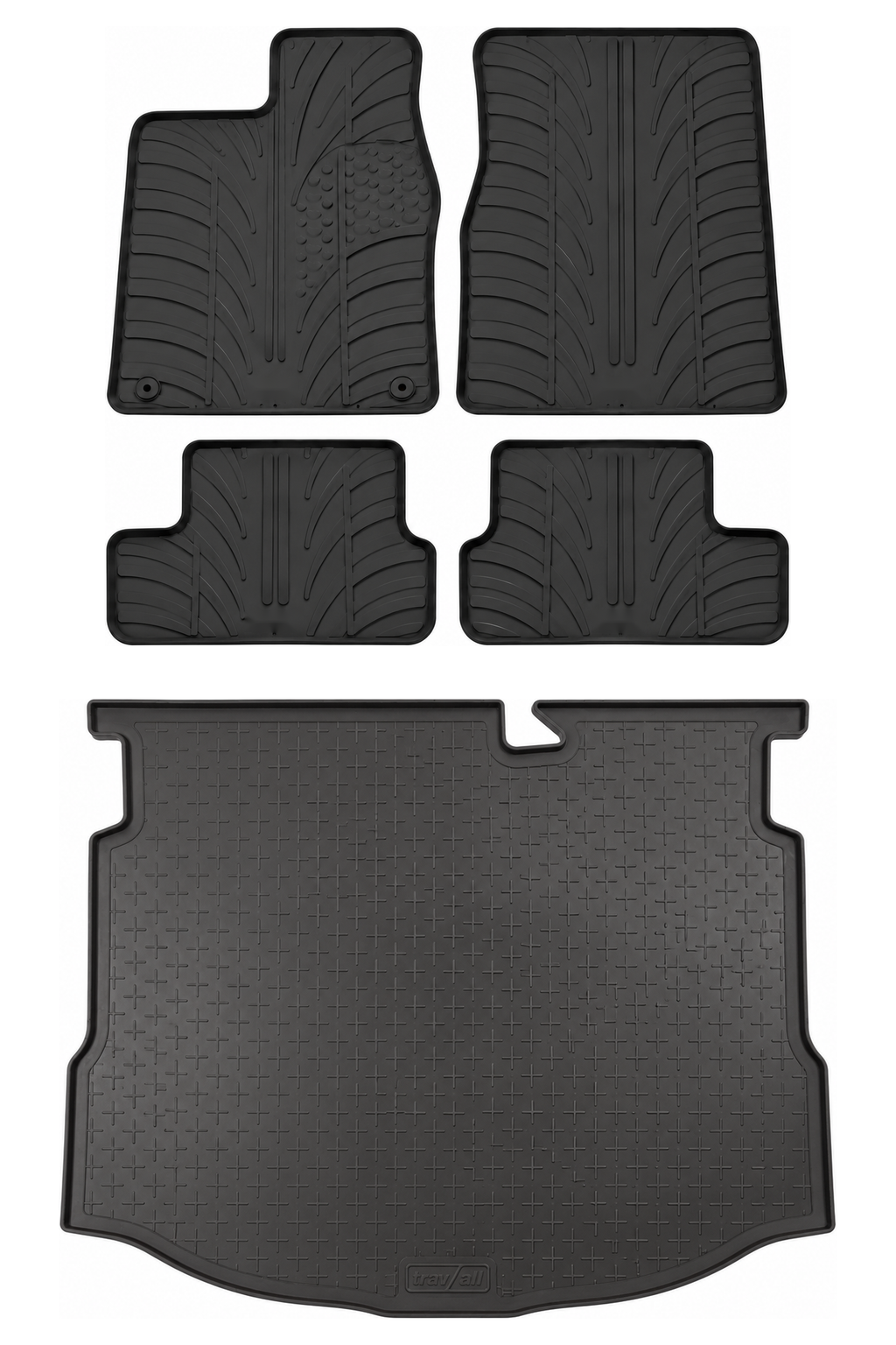 Travall Bundles Nissan Qashqai 2007-2014 set vasca baule e tappetini in gomma