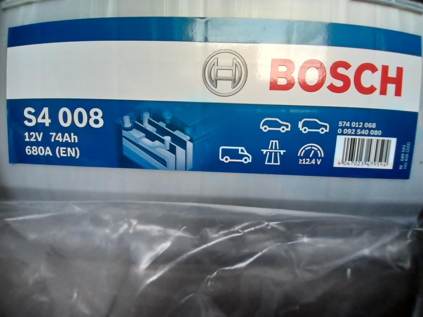 Bosch Batterie S4008 batteria auto 74 Ah 680 A 12 V