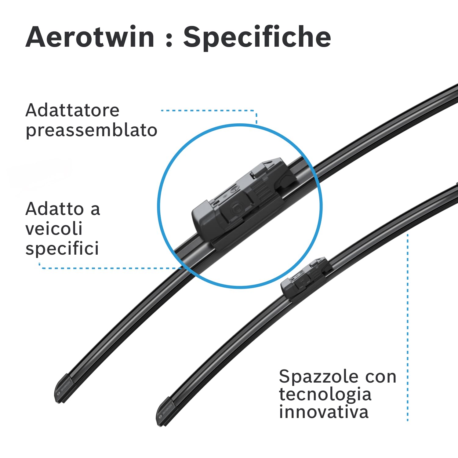 Bosch Spazzole tergicristallo A187S tergicristalli 600/450 mm