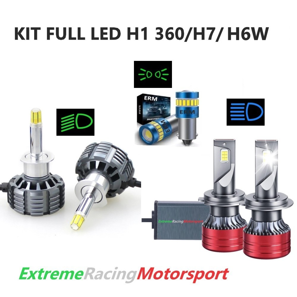 Xtreme Racing Kit Illuminazione LED H6W H1 360° 20K H7 kit 6000K