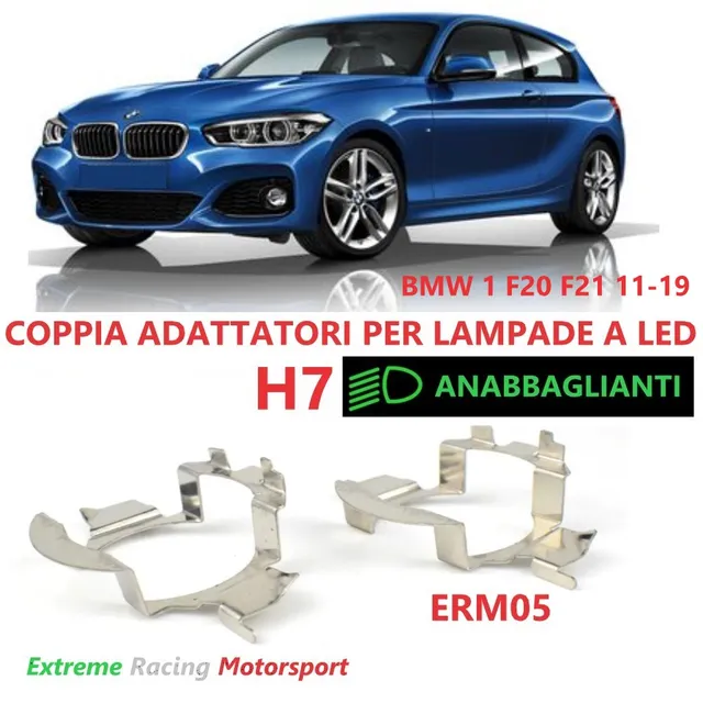 Xtreme Racing Adattatori Portalampade a Led ERM005 Bmw 1 F20 F21 11-19 H7