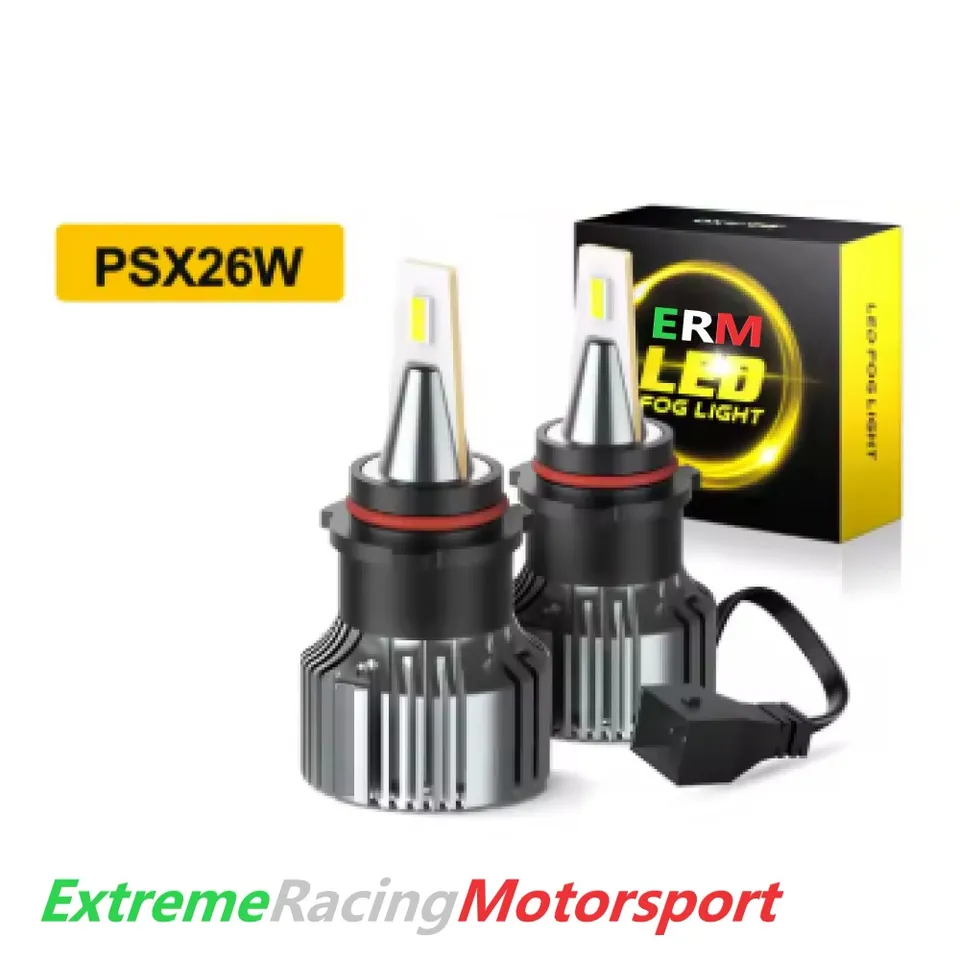 Xtreme Racing Lampadine LED ERM PSX26W 3030 CPS coppia 6500 K Plug&Play