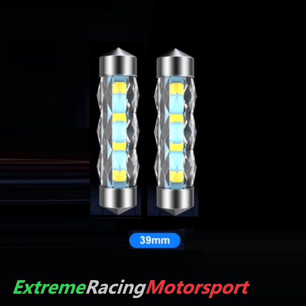 Xtreme Racing Lampadine LED ERM360 C5W-39 C5W 39 mm coppia, bianco