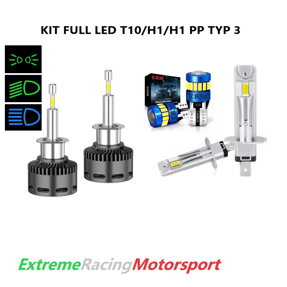 Xtreme Racing Kit Illuminazione LED FULL LED T10/H1 360° 40K/H1 PP kit lampade 12 V