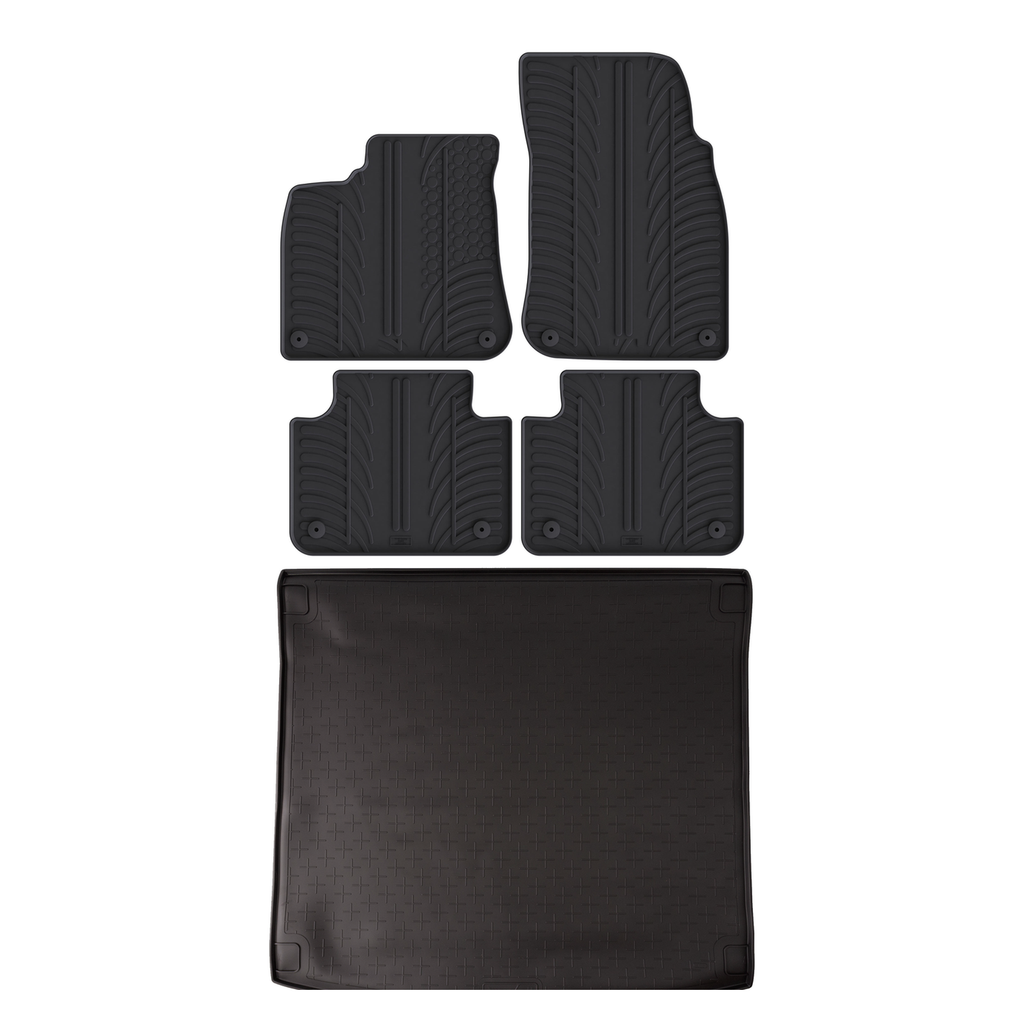 Travall Bundles VW Touareg (2018-2026) kit tappetini e vasca baule in gomma