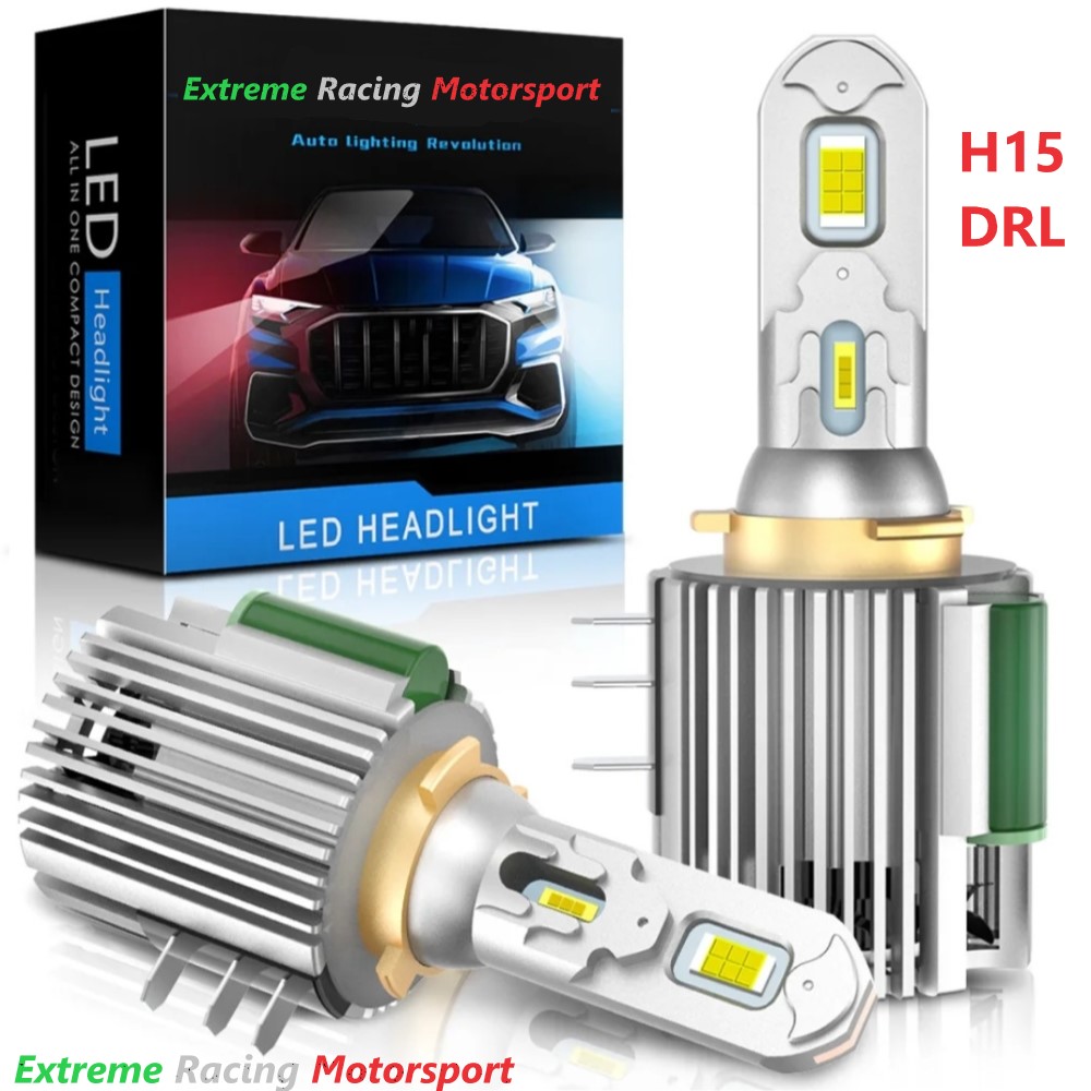 Xtreme Racing Lampadine LED DRL Typ 2 H15 lampadine coppia 6500K 22000 lm