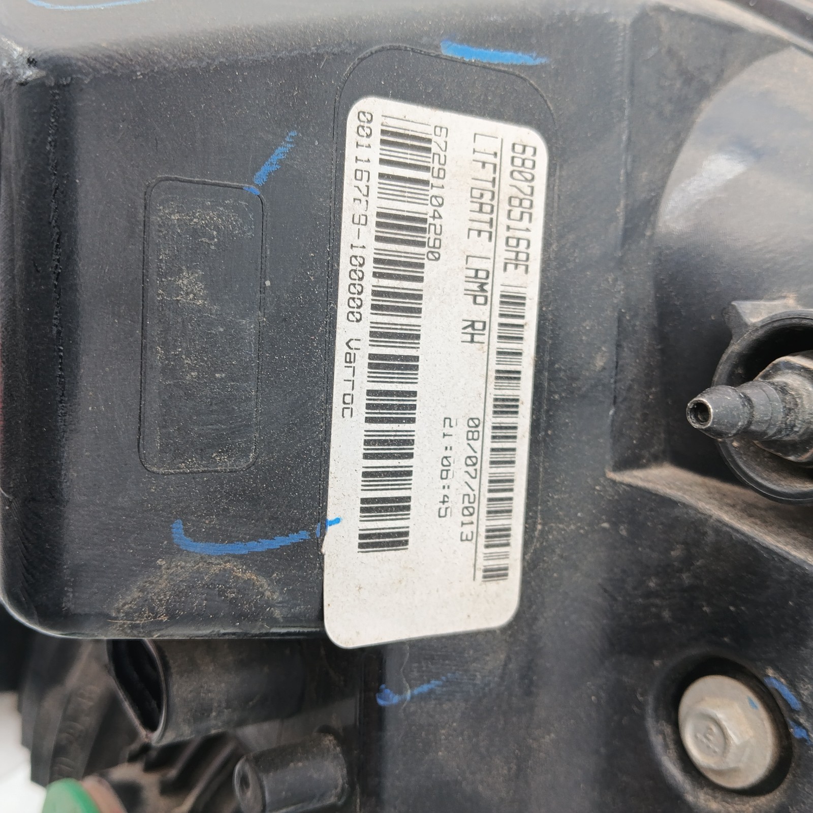 Pomili Fanaleria Fiat Freemont fanale portellone destro usato