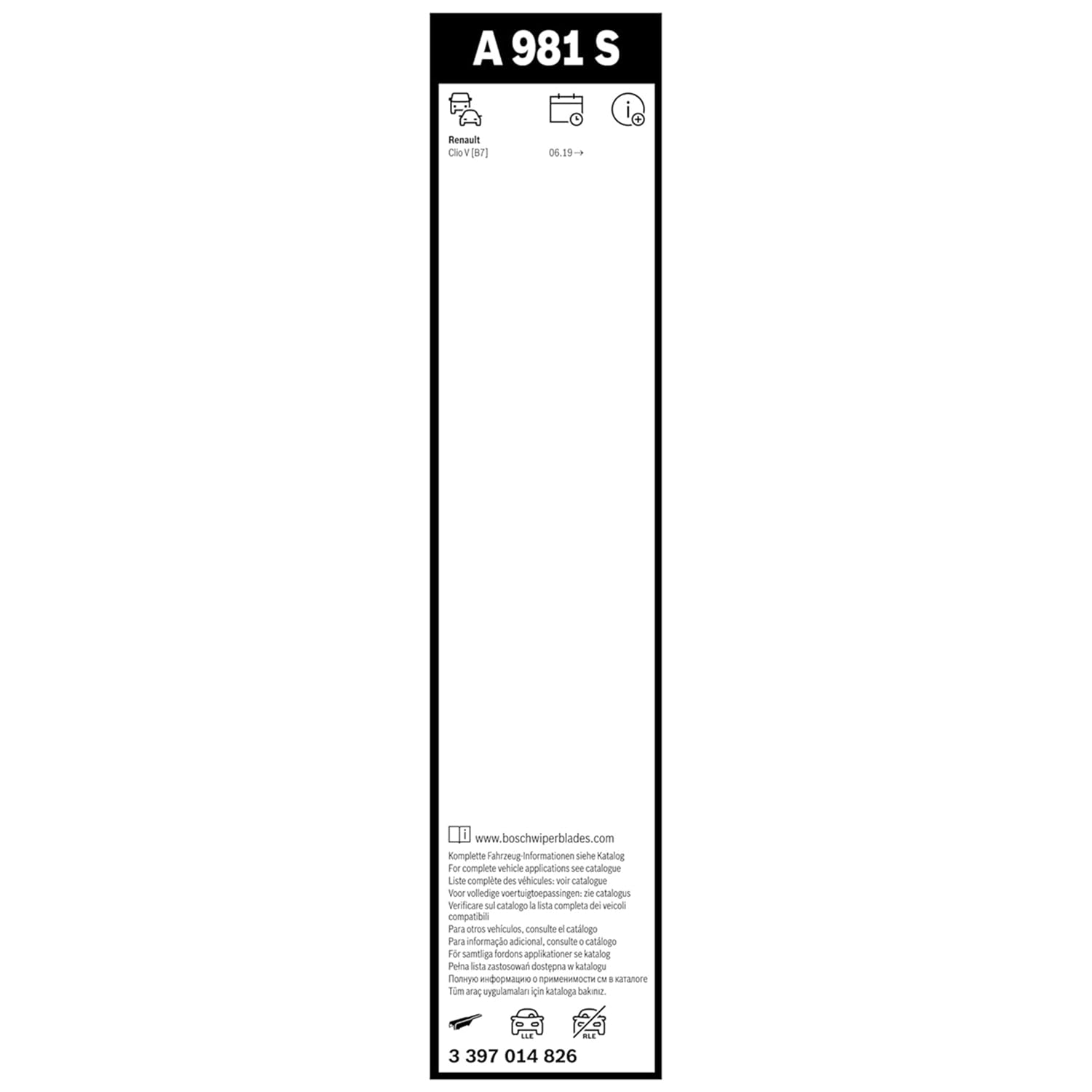 Bosch Spazzole tergicristallo Aerotwin A981S anteriori 700 e 300 mm