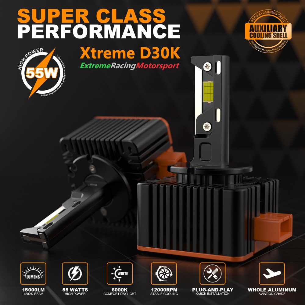 Xtreme Racing Kit Illuminazione LED DSeries D30 D3S lampade LED 2 pezzi CANBUS