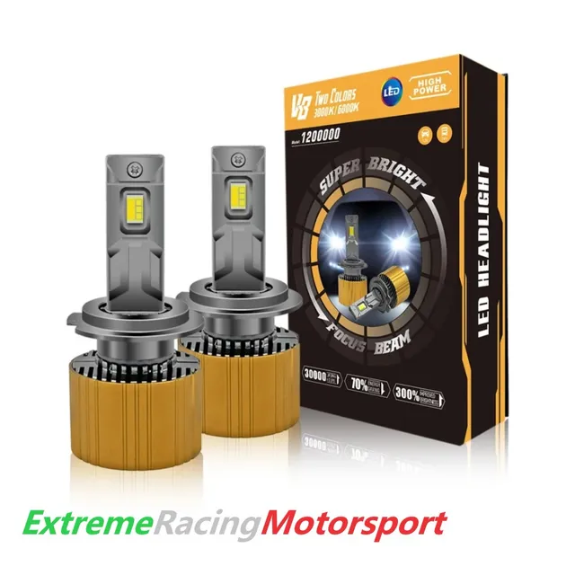 Xtreme Racing Lampadine LED ERM V8-55 H4 BiLed bicolor coppia CANBUS 110 W