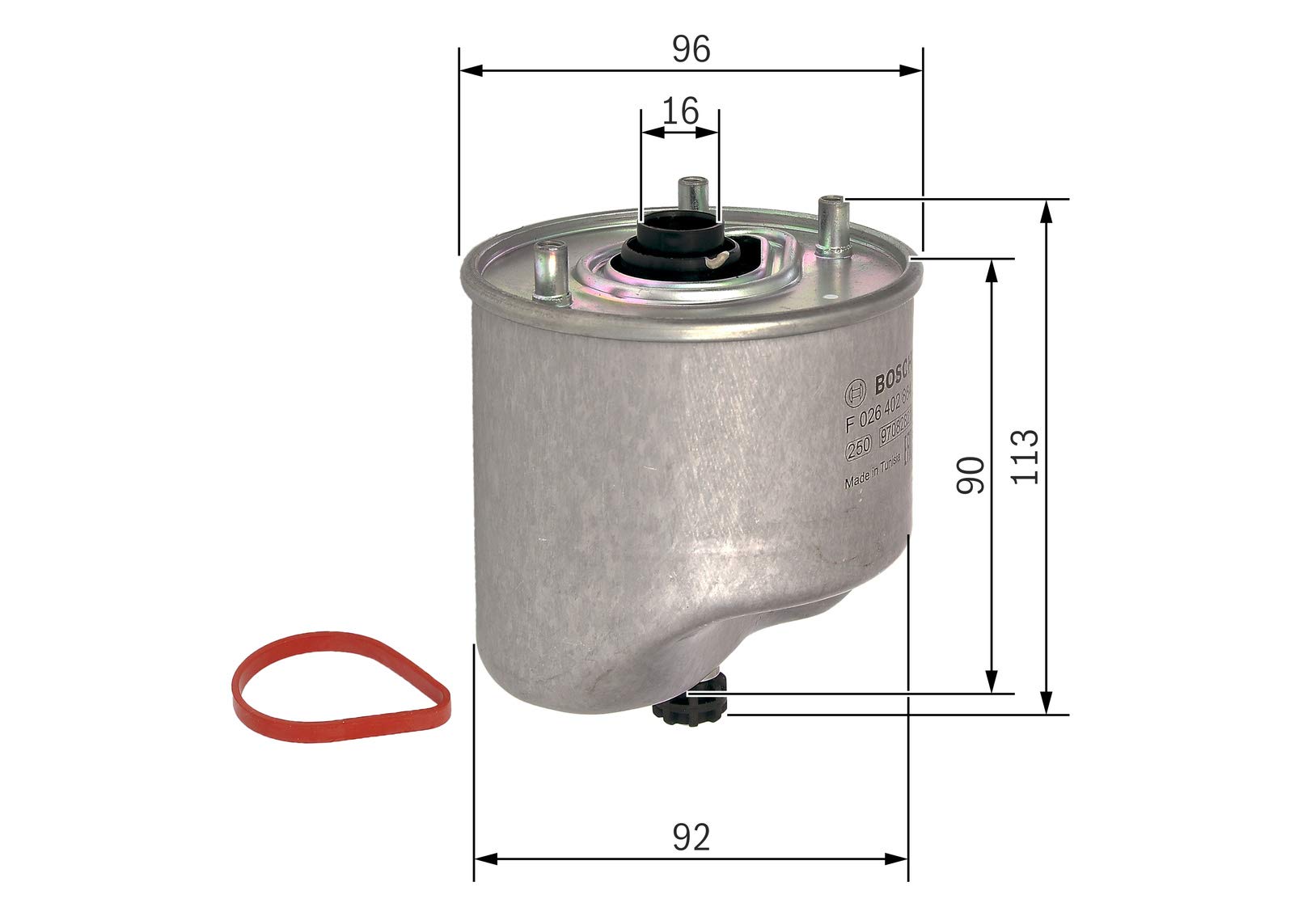 Bosch HCP Filtri F026402864 filtro carburante con alloggiamento diesel