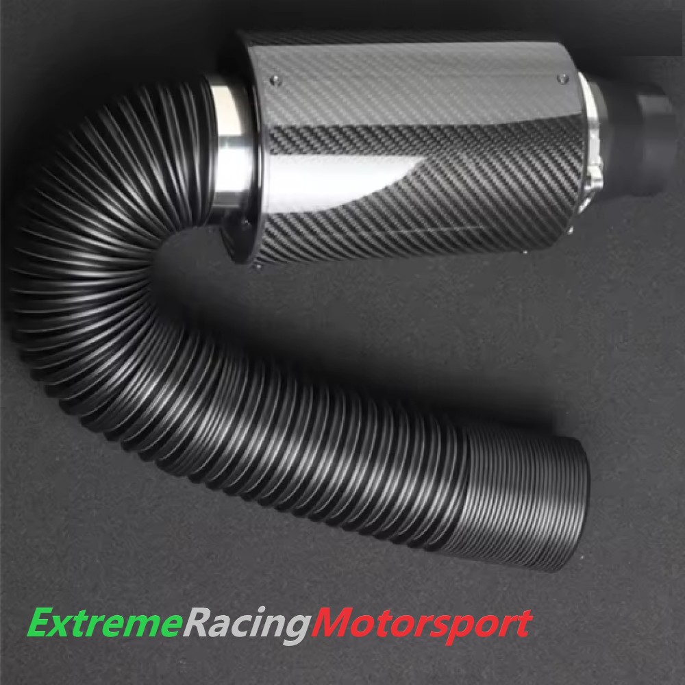 Xtreme Racing Filtri Aria Filtro Aria Aspirazione Diretta in Carbonio ERM Bianco 76 mm lavabile