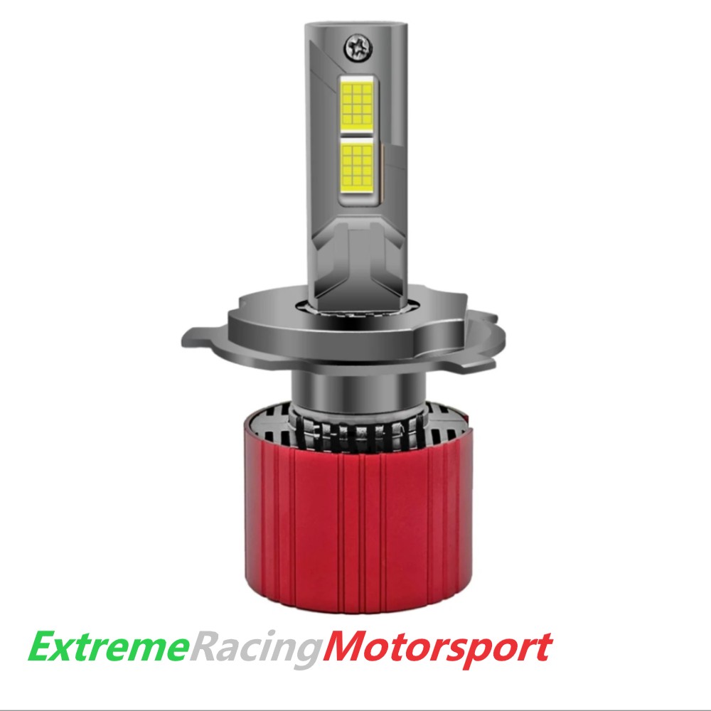 Xtreme Racing Lampadine LED Lampade BiLed ERM V8-95 H4 coppia 6000K 190W CANBUS