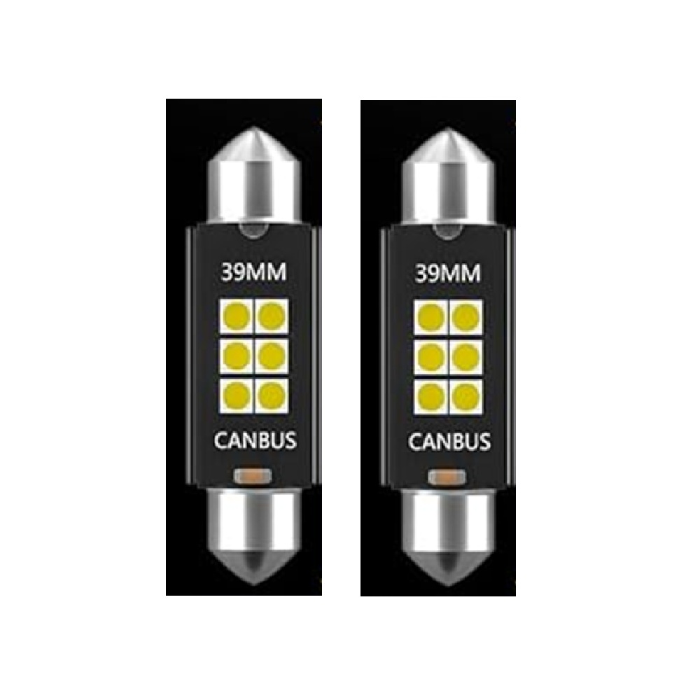 Xtreme Racing Lampadine LED Coppia C5W 39 mm ERM C5W-39 bianche CANBUS