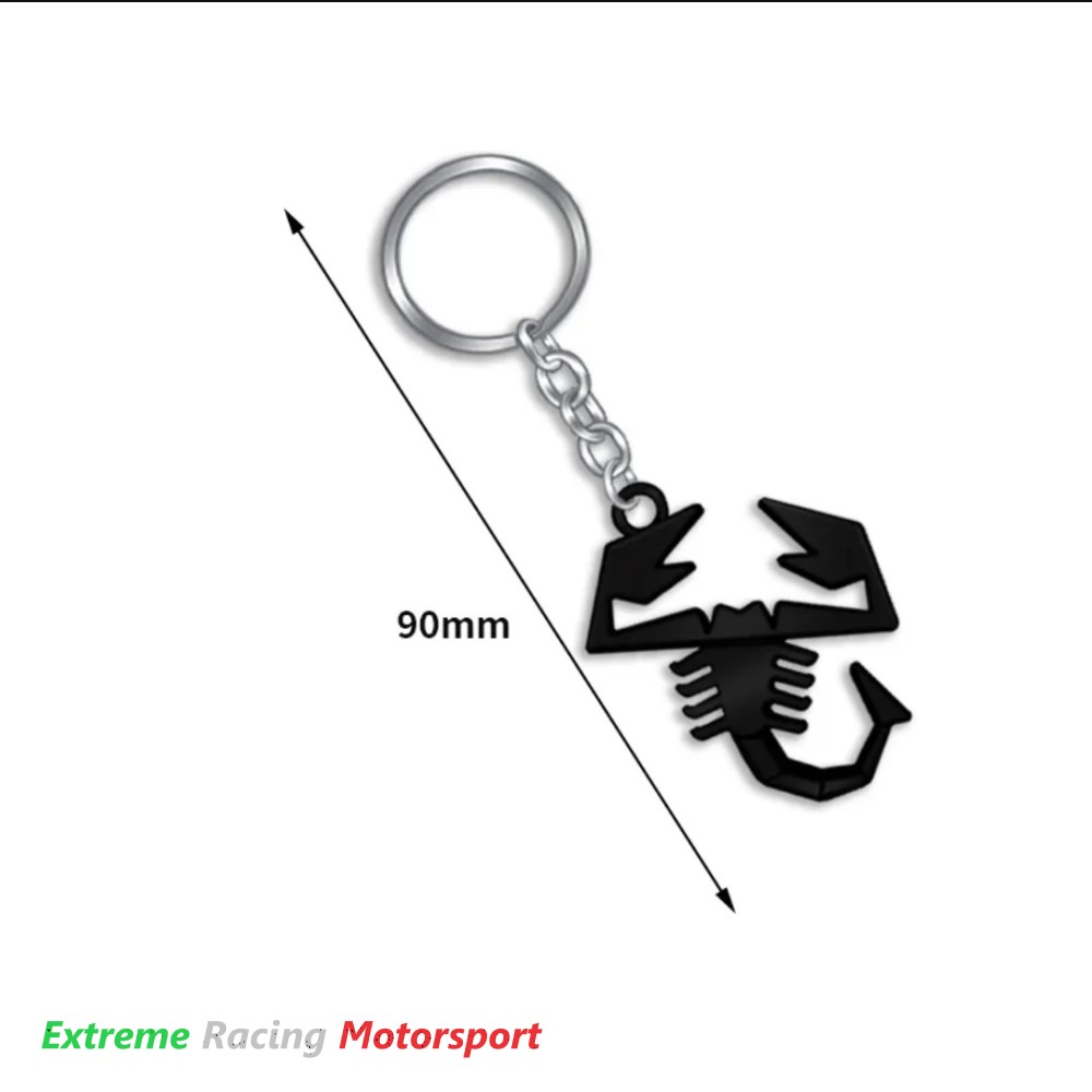 Xtreme Racing Scorpione Chrome portachiavi in metallo cromato