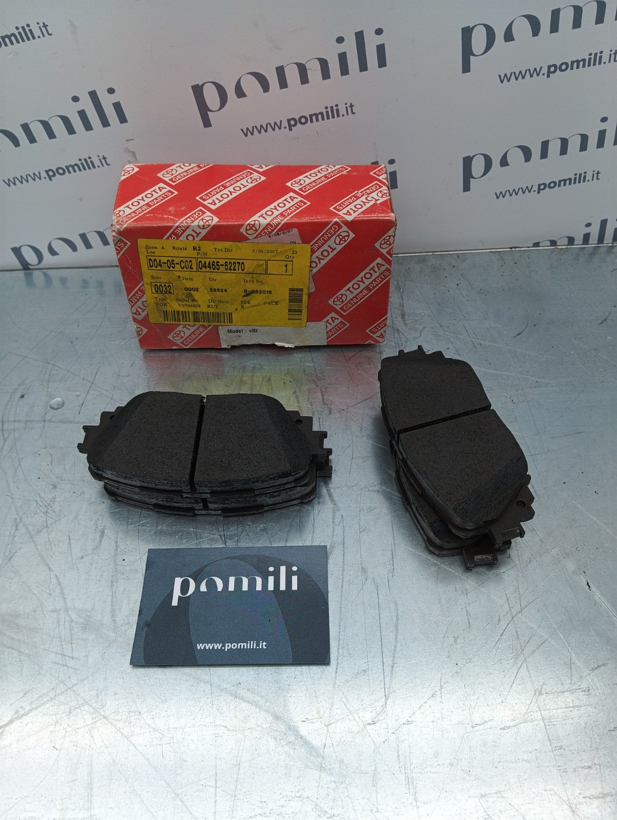 Pomili Freni e ricambi Toyota Genuine Parts 04465-52270 pastiglie freno nuove