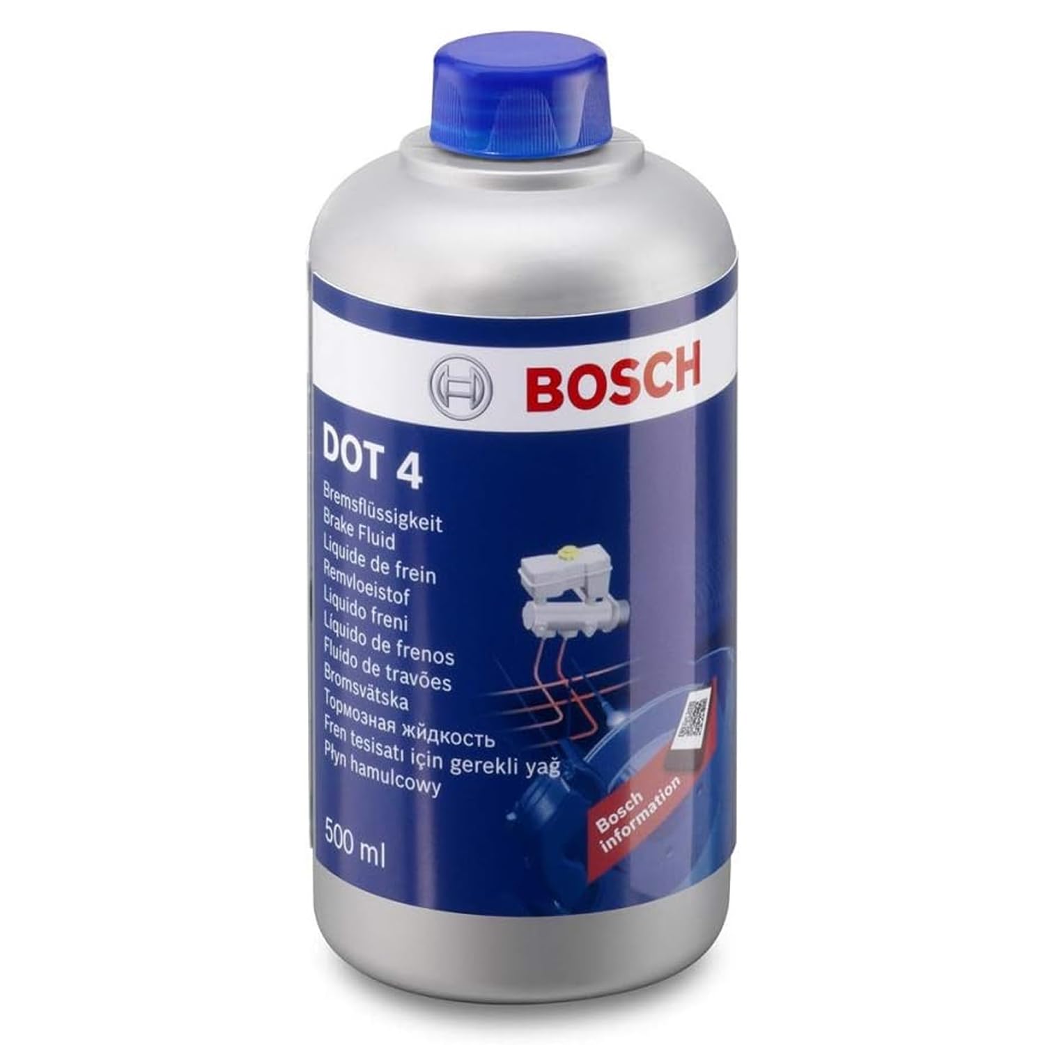 Bosch Sistema frenante liquido freni DOT 4, 500 ml, ABS